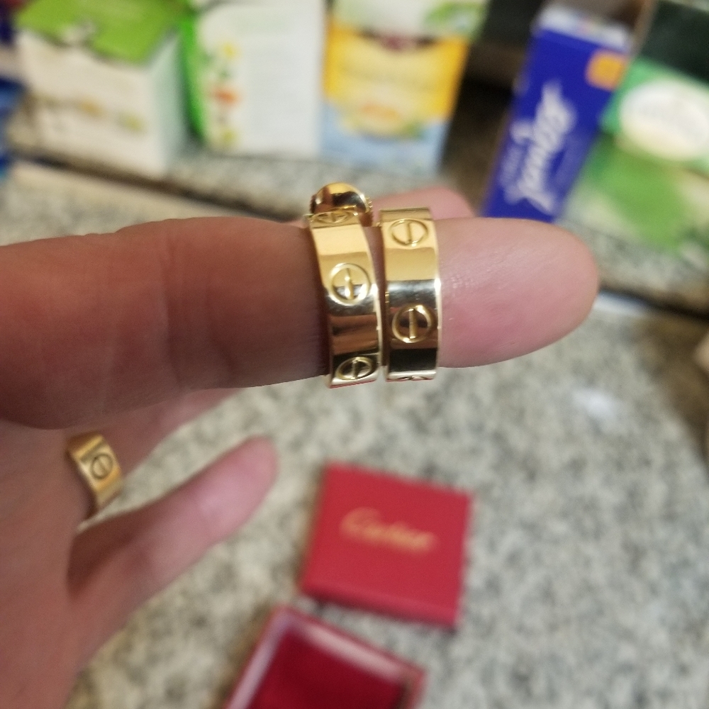CARTIER 18K gold love earrings - Picture 3 of 16
